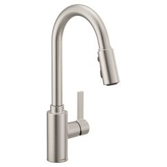 Moen 7882SRS Genta Spot One Handle Pulldown Kitchen Faucet in Spot Resist Stainless
