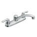 Moen 7906 Chateau Double Handle Kitchen Faucet with Metal Lever Handles in Chrome