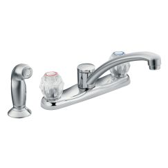 Moen 7910 Chateau Two Handle Kitchen Faucet in Chrome