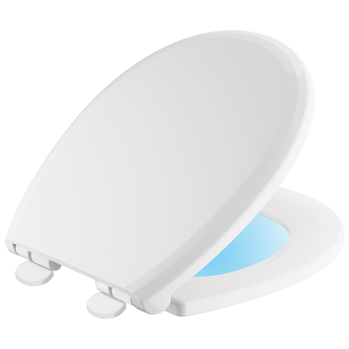 Delta 803902-N-WH Sanborne Round Front Slow - Close/Quick - Release Nightlight Seat