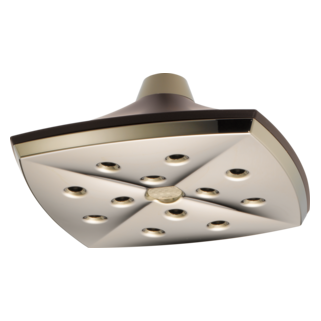 Brizo Charlotte: H2OKinetic Square Raincan Showerhead