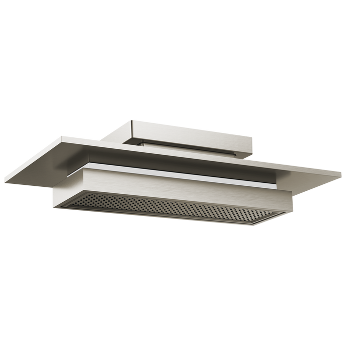 Brizo Frank Lloyd Wright: 21” Single-Function Raincan Shower Head with Integrated Lighting - 2.5 GPM