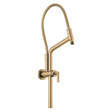 Load image into Gallery viewer, Brizo Universal Showering: 10 7/16&amp;quot; Linear Round Slide Bar Shower Arm And Flange
