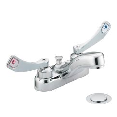 Moen 8219 M-Dura 2.2 GPM Two Handle Lavatory Faucet - 3 Hole in Chrome