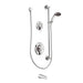 Moen 8341 Commercial Posi-Temp Pressure Balanced Tub and Shower Trim with 2.5 GPM Hand Shower, Slide Bar and Tub Spout in Chrome