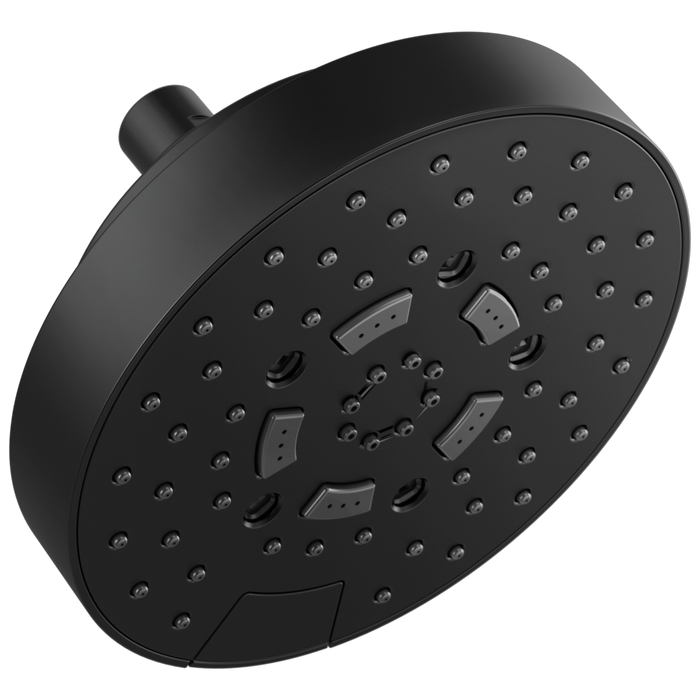 Brizo Universal Showering: 7" Linear Round H2Okinetic Multi-Function Wall Mount Shower Head - 1.75 GPM