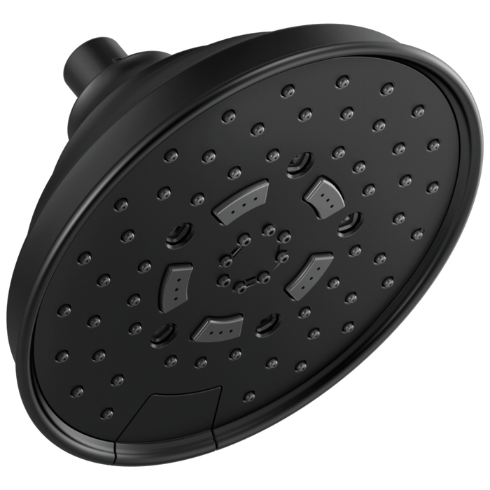 Brizo Universal Showering: 7" Classic Round H2Okinetic Multi-Function Wall Mount Shower Head - 1.75 GPM