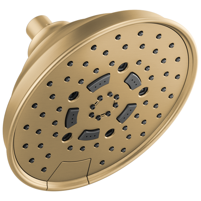 Brizo Universal Showering: 7" Classic Round H2Okinetic Multi-Function Wall Mount Shower Head - 1.75 GPM