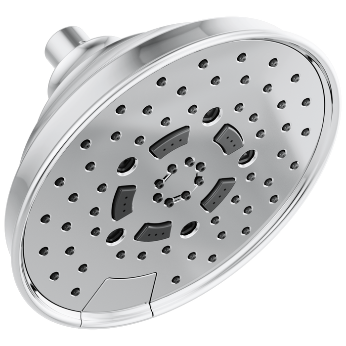 Brizo Universal Showering: 7" Classic Round H2Okinetic Multi-Function Wall Mount Shower Head - 1.75 GPM