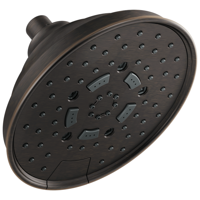 Brizo Universal Showering: 7" Classic Round H2Okinetic Multi-Function Wall Mount Shower Head - 1.75 GPM