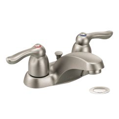 Moen 8917CBN Double Handle Centerset Bathroom Faucet from the M-Bition Collection in Classic Brushed Nickel