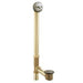 Moen Tub Drain with Brass Tubing and Trip Lever Drain Assembly in Brushed Nickel