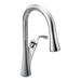 Moen 9124 Notch One Handle High Arc Pulldown Kitchen Faucet in Chrome