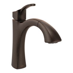 Moen 9125 Voss One Handle High Arc Pullout Kitchen Faucet in Oil Rubbed Bronze