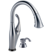 Delta 9192T-SD-DST Addison Single Handle Pull-down Kitchen Faucet with Touch2o Technology and Soap Dispenser