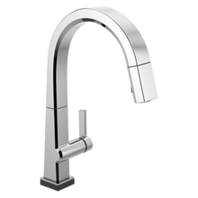 Load image into Gallery viewer, Delta Pivotal: Single Handle Pull Down Kitchen Faucet with Touch&amp;lt;sub&amp;gt;2&amp;lt;/sub&amp;gt;O Technology
