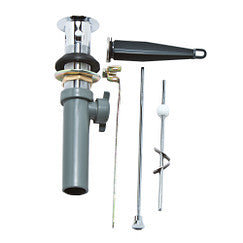 Moen Chrome Lavatory drain assembly, non - metallic plug, metal seat in Chrome