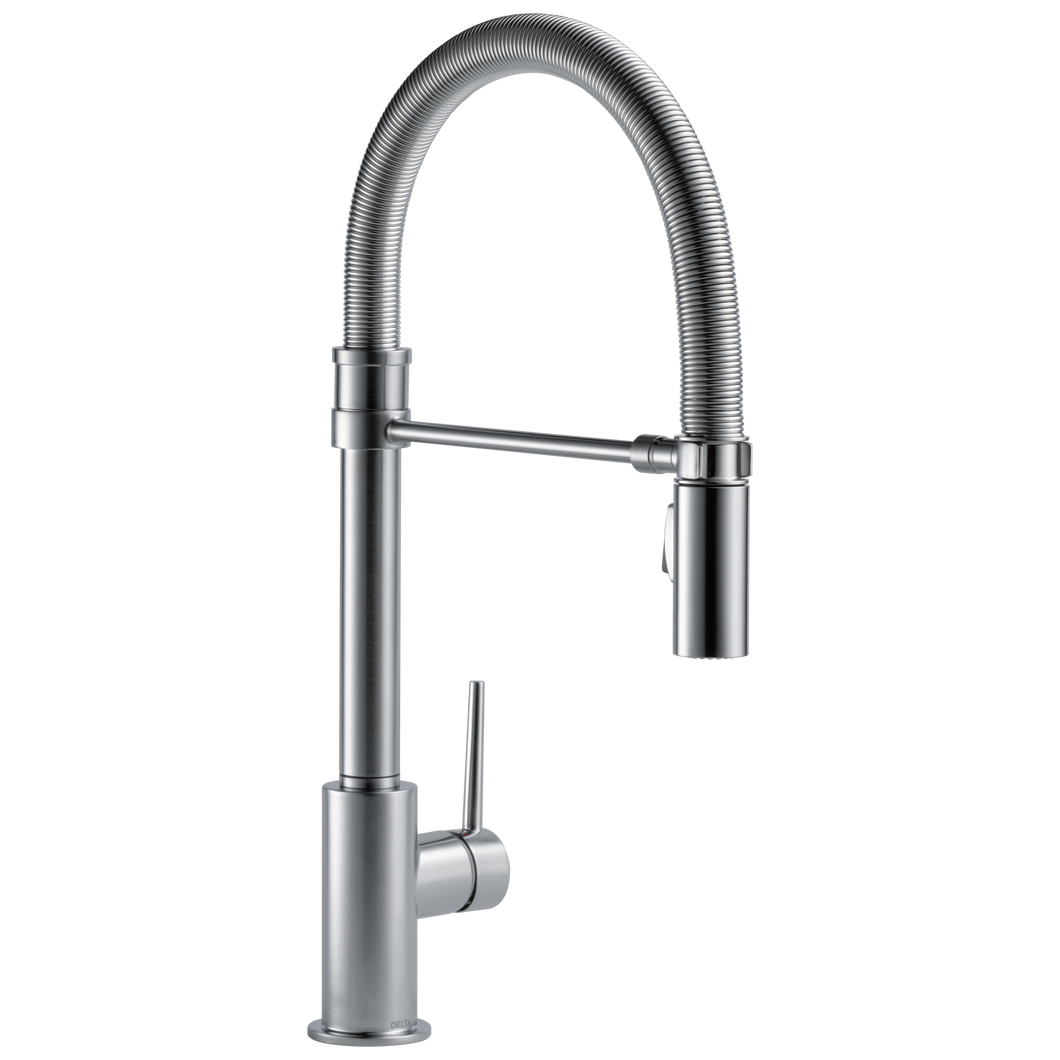 Delta 9659-DST Trinsic Single Handle Pull-Down Kitchen Faucet with Spring Spout