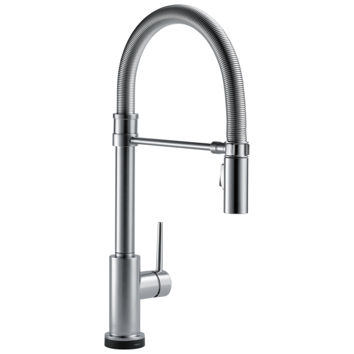 Delta 9659T-DST Trinsic Single Handle Pull-Down Spring Spout Kitchen Faucet with Touch2O Technology