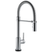 Delta 9659T-DST Trinsic Single Handle Pull-Down Spring Spout Kitchen Faucet with Touch2O Technology