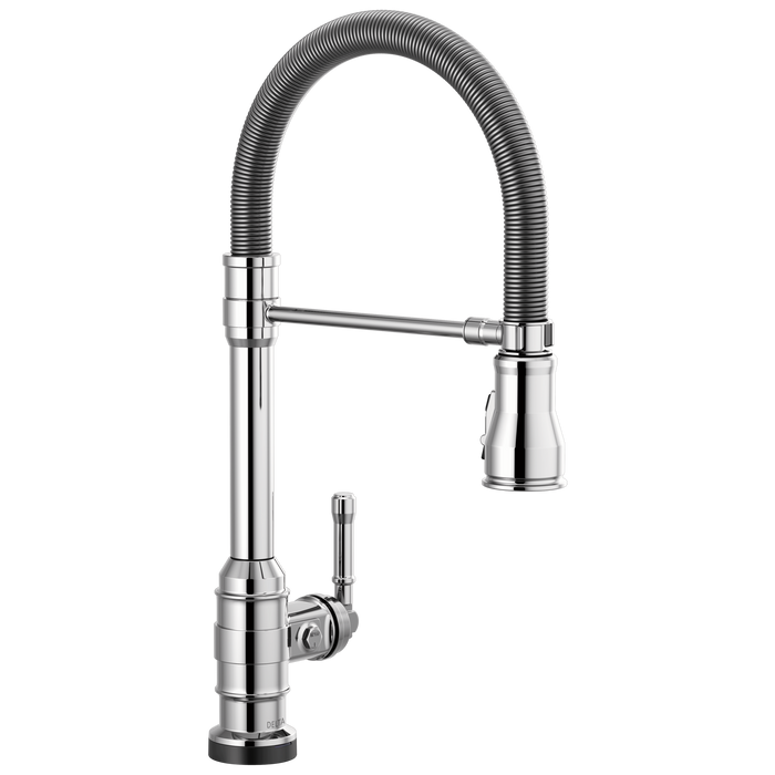 Delta Delta Broderick™: Single Handle Pull-Down Kitchen Faucet Spring Spout with Touch2O Technology