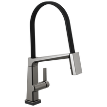 Load image into Gallery viewer, Delta 9693T-DST Pivotal Single Handle Exposed Hose Kitchen Faucet with Touch2O Technology
