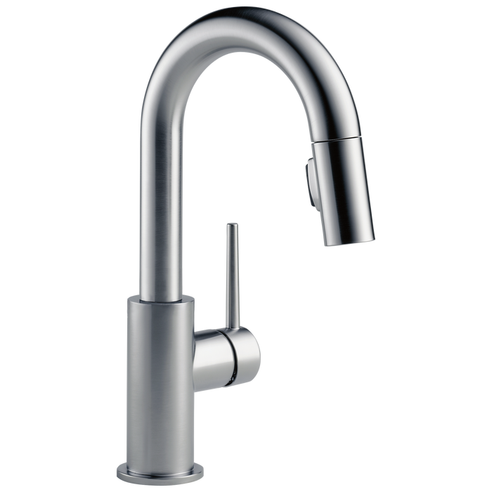 Delta 9959-DST Trinsic Single Handle Pull-Down Bar / Prep Faucet