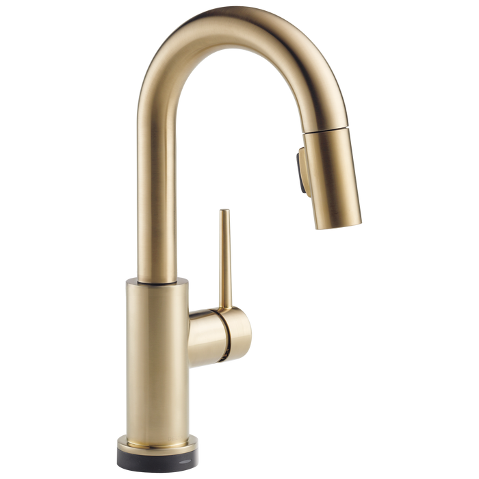 Delta 9959T-DST Trinsic Single Handle Pull-Down Bar / Prep Faucet with Touch2O Technology