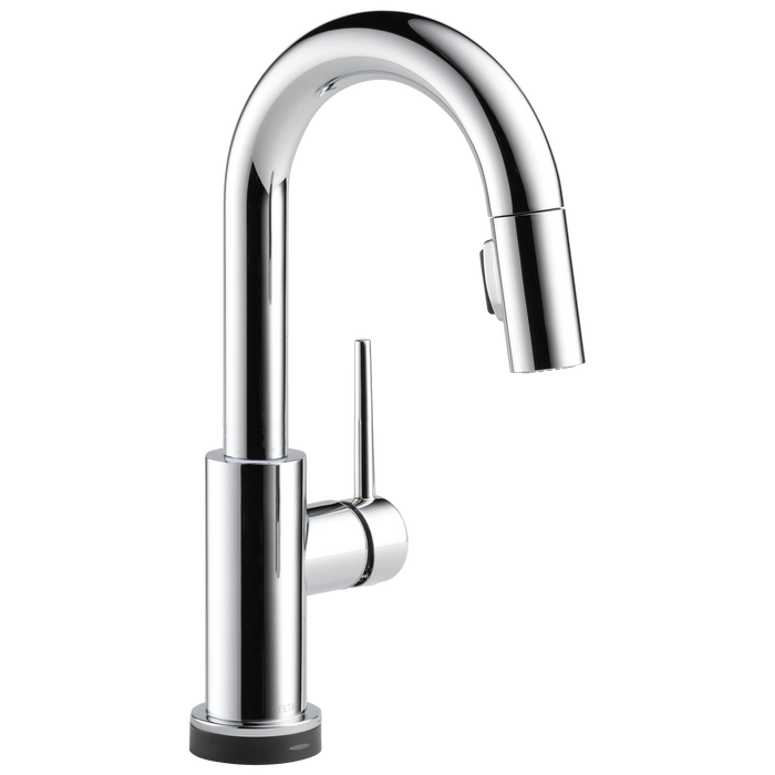 Delta 9959T-DST Trinsic Single Handle Pull-Down Bar / Prep Faucet with Touch2O Technology