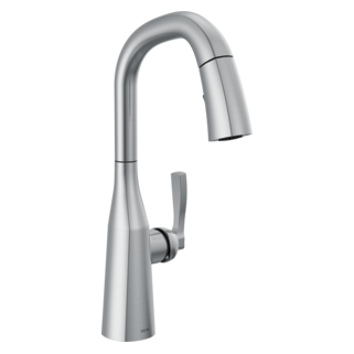 Delta Stryke: Single Handle Pull-Down Bar/Prep Faucet