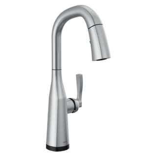 Delta Stryke: Single Handle Pull Down Bar/Prep Faucet with Touch 2O Technology