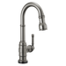 Delta Broderick: Single Handle Pull-Down Bar/Prep Faucet with Touch2O Technology