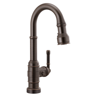 Delta Broderick: Single Handle Pull-Down Bar/Prep Faucet with Touch2O Technology