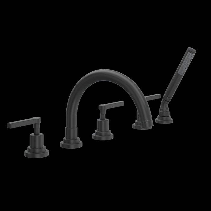 ROHL Lombardia® 5-Hole Deck Mount Tub Filler With C-Spout