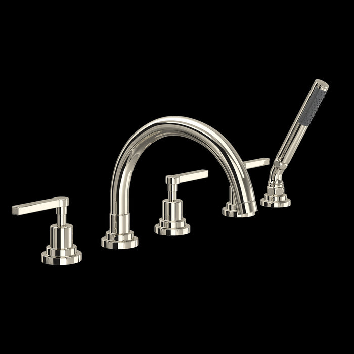 ROHL Lombardia® 5-Hole Deck Mount Tub Filler With C-Spout