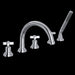ROHL Lombardia® 5-Hole Deck Mount Tub Filler With C-Spout