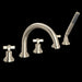 ROHL Lombardia® 5-Hole Deck Mount Tub Filler With C-Spout