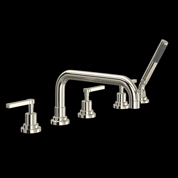 ROHL Lombardia® 5-Hole Deck Mount Tub Filler With U-Spout