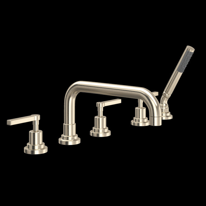 ROHL Lombardia® 5-Hole Deck Mount Tub Filler With U-Spout