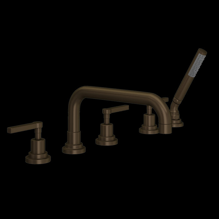 ROHL Lombardia® 5-Hole Deck Mount Tub Filler With U-Spout