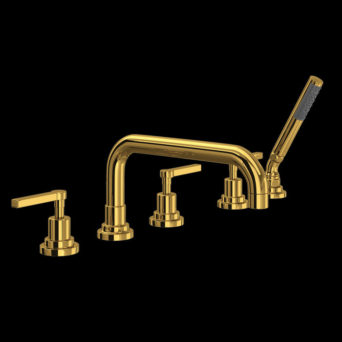 ROHL Lombardia® 5-Hole Deck Mount Tub Filler With U-Spout