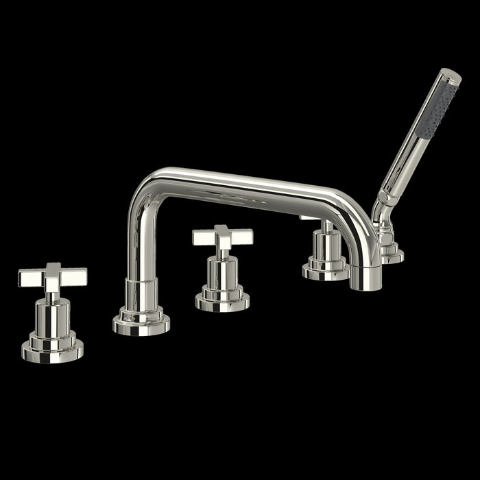 ROHL Lombardia® 5-Hole Deck Mount Tub Filler With U-Spout