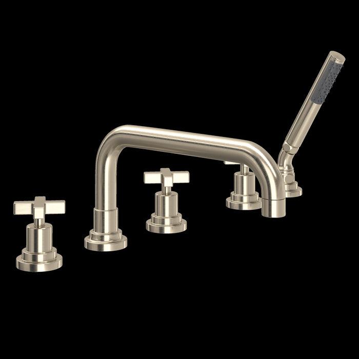 ROHL Lombardia® 5-Hole Deck Mount Tub Filler With U-Spout