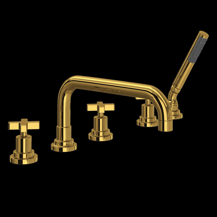 ROHL Lombardia® 5-Hole Deck Mount Tub Filler With U-Spout