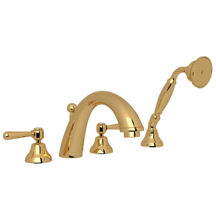 ROHL Verona 4-Hole Deck Mount Tub Filler