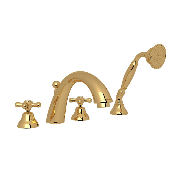 ROHL Verona 4-Hole Deck Mount Tub Filler