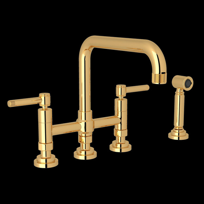 ROHL Campo Bridge Kitchen Faucet With Side Spray