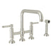 ROHL Campo Bridge Kitchen Faucet With Side Spray