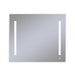 AiO 35-1/8" x 29-7/8" x 1-1/2" lighted mirror with LUM lighting at 4000 kelvin temperature (cool light), dimmable and USB charging ports