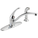 Delta B4410LF Foundations Single Handle Kitchen Faucet with Spray